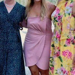 Lulu’s Pink Wrap Dress